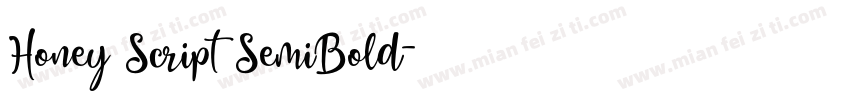 Honey Script SemiBold字体转换
